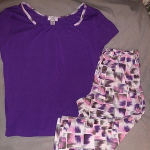 Flash intimates top and crop bottom set